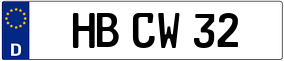 Trailer License Plate